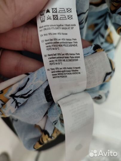 Блузка F&F лён/вискоза