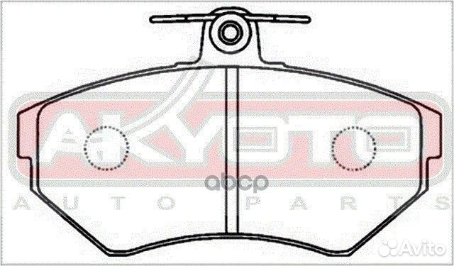 Колодки тормозные дисковые передние AKD-1035 AK