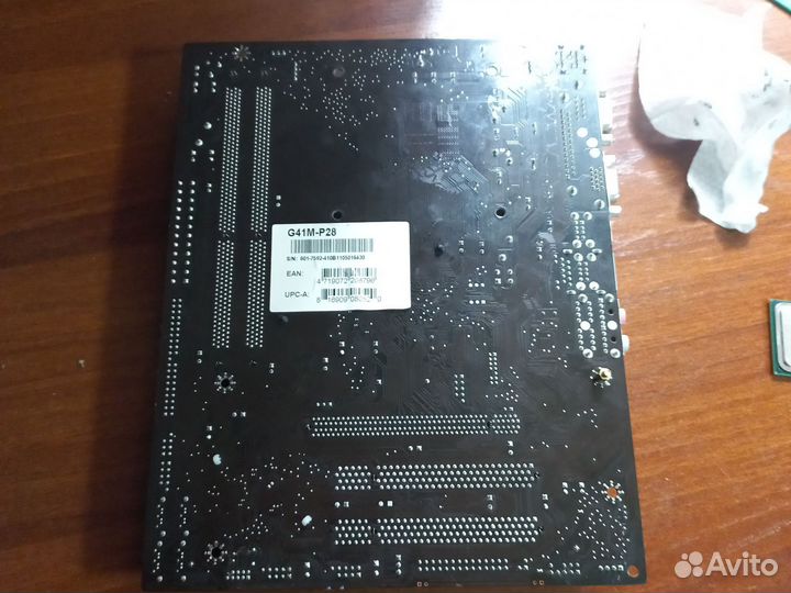 Материнская плата 775 + intel core 2 quad Q9400