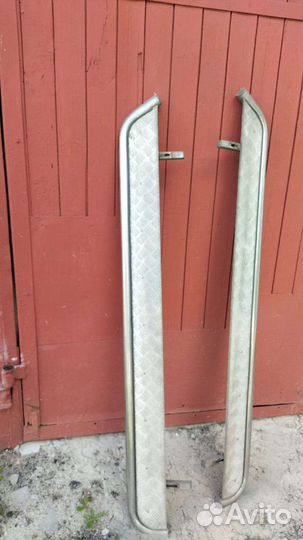 Подножки пороги на Hyundai ix35 из нерж. стали