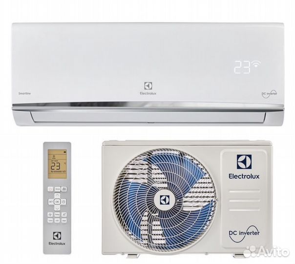 Инверторная Electrolux Smartline до 25м2, BTU, с