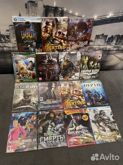 Компьютерные диски с играми. Новые, в упаковке