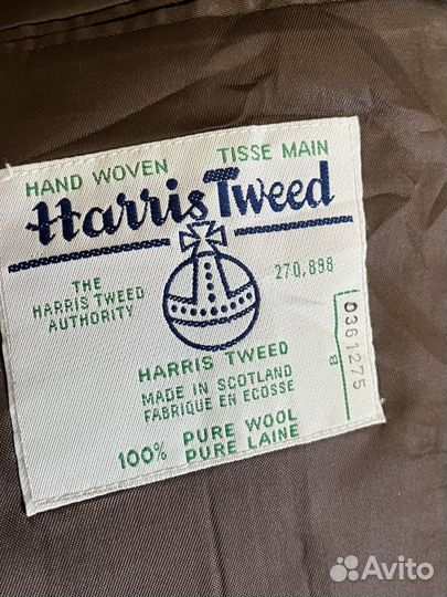 Твидовый пиджак harris tweed