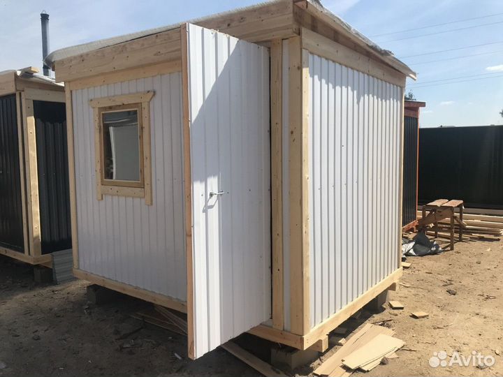 Каркасно-щитовая бытовка 3м