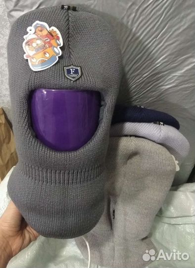 Шапка шлем детские новые