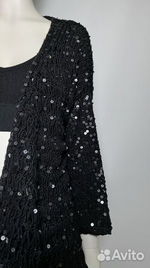 Кардиган вязаный с пайетками No name