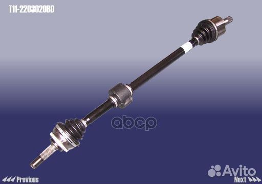 Привод прав 1,8 T112203020BD chery