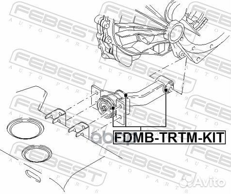 Сайлентблок опоры двигателя компл ford transit