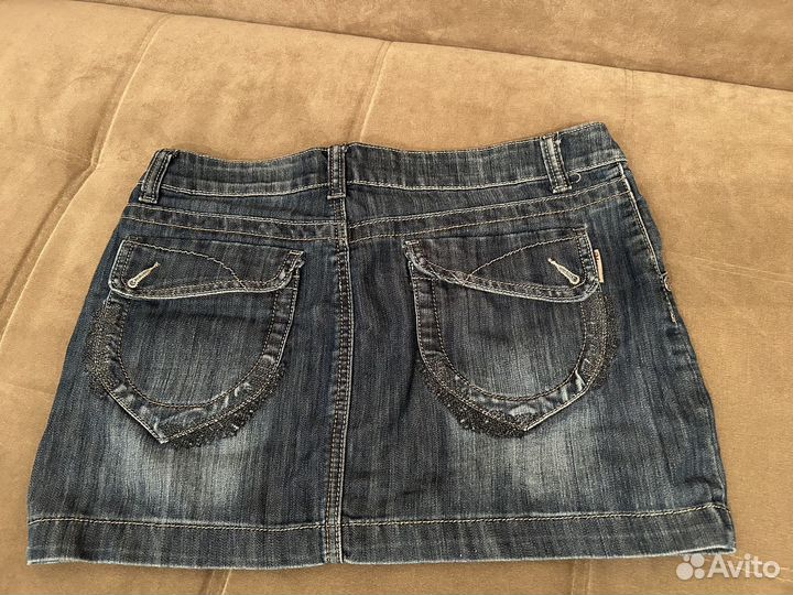 Юбка джинсовая мини