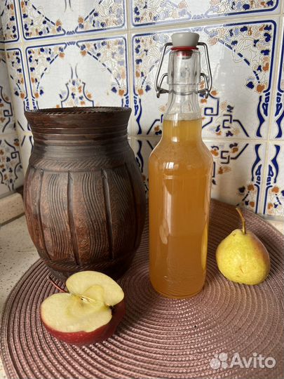 Домашний яблочный, абрикосовый, смородиновый уксус