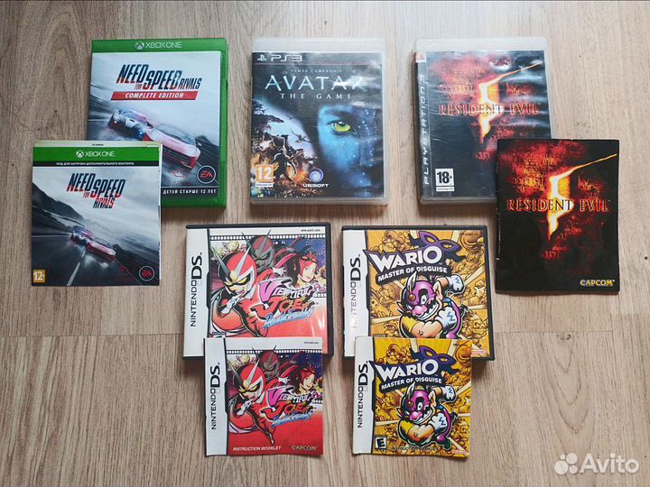 Коробки /мануалы от игр