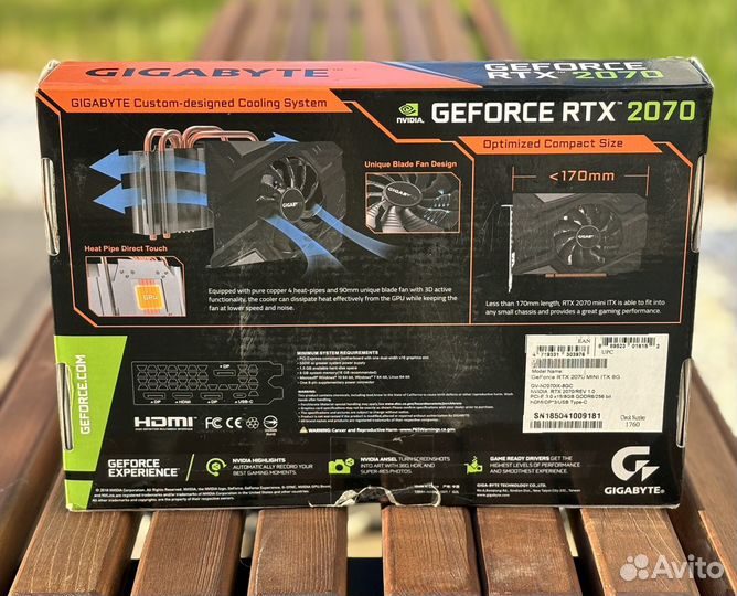 Gigabyte Geforce RTX 2070 mini itx 8Gb/Обмен