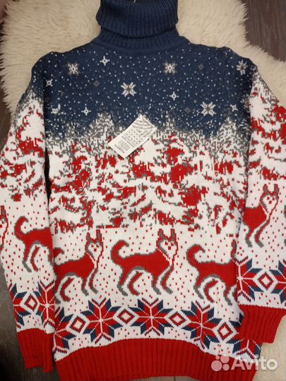 Свитер новогодний мужской женский