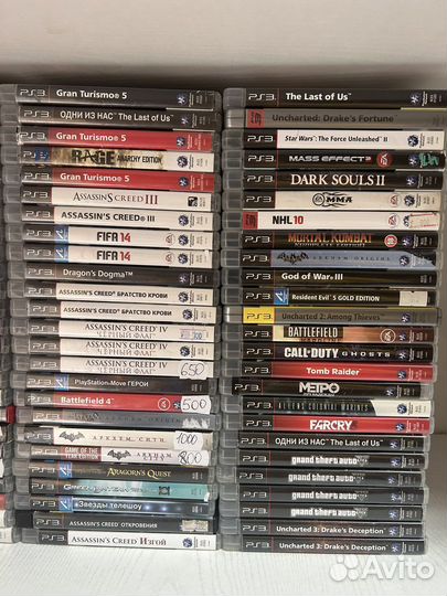 Лицензионные диски игры PS3