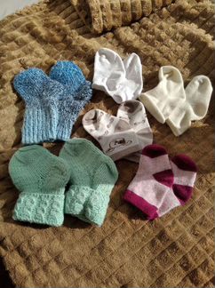 Носки и пинетки детские с рождения