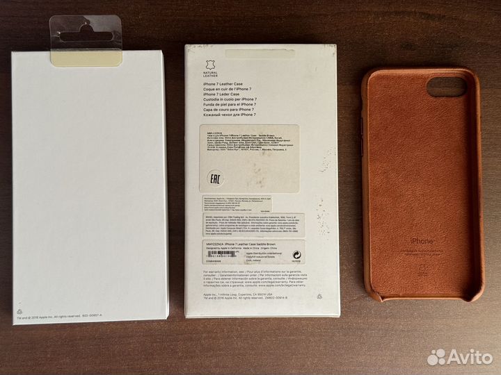 Чехол Накладка Apple Leather Case iPhone 7 / 8 / S