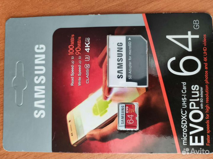 Карта памяти micro sd 64 gb