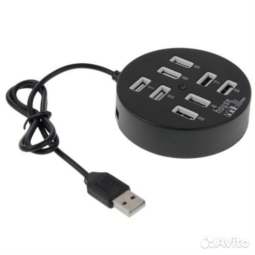 Круглый USB хаб nobus на 8 портов