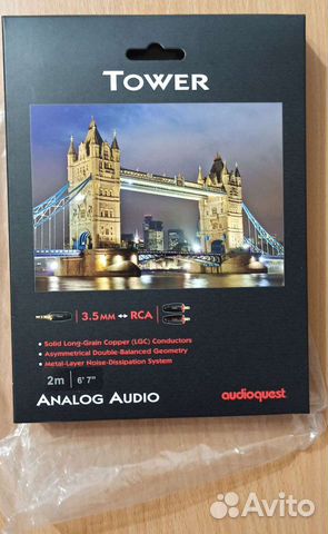 Кабель межблочный аудио AudioQuest Tower 3.5mm-2RC