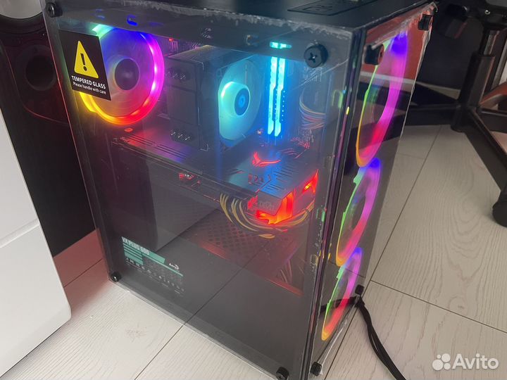 Игровой компьютер на базе ryzen 5500 и rx 6650 xt