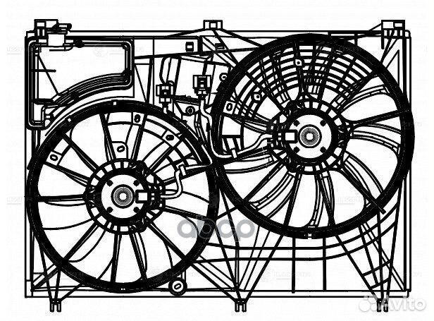 Вентилятор радиатора Toyota Highlander (13) 3.5i