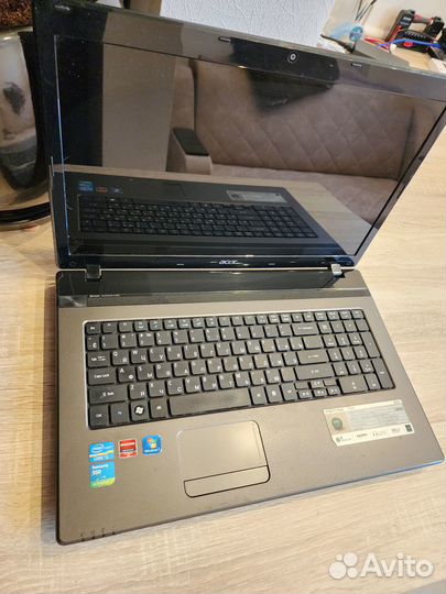 Acer 7750g, core i5, 8gb, SSD+HDD, 17