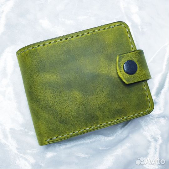 Портмоне (бумажник) из натуральной кожи ручной раб