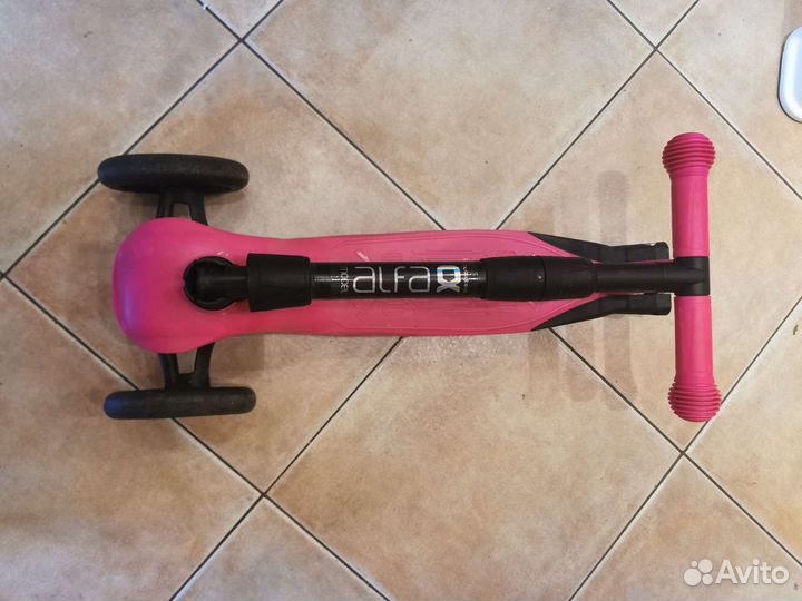 Самокат трехколесный Buggy boom alfa model розовый
