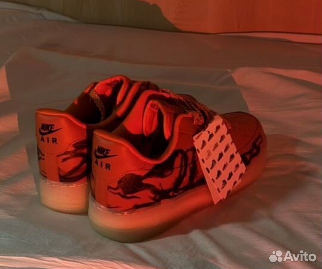 Кроссовки nike air force skeleton