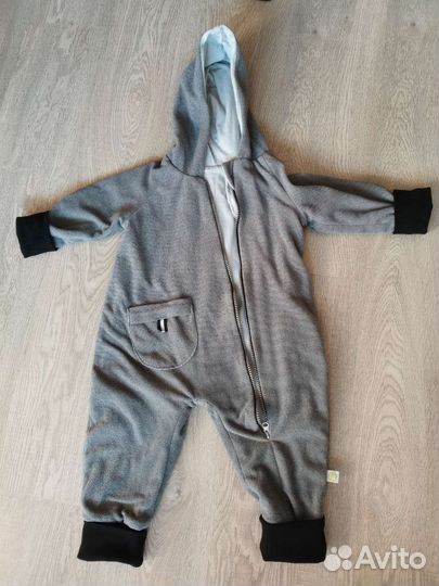 Флисовый комбинезон/поддева 80-86