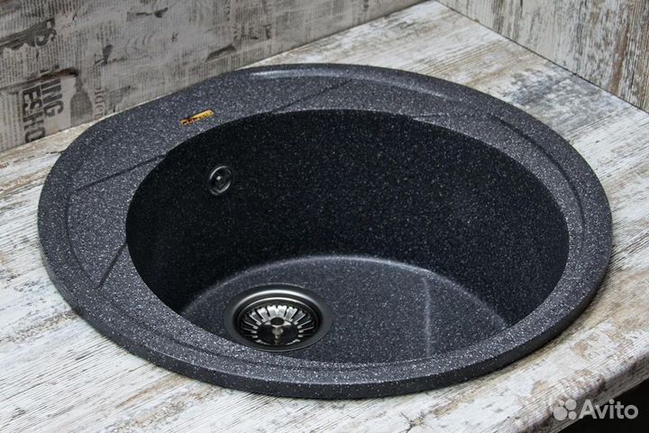 Кухонная мойка из искусственного мрамора Куба