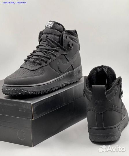 Ботинки Nike Air Force 1 Duckboot (с мехом) (Арт.24226)
