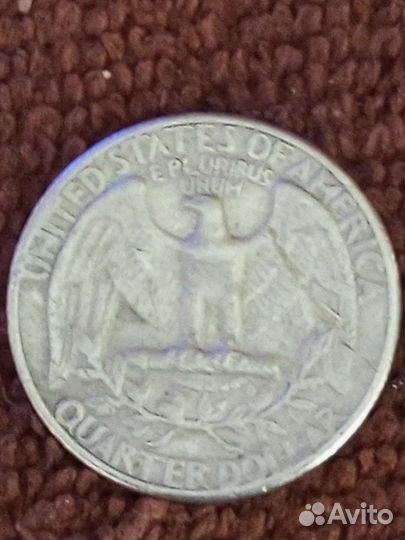 Монета Quarter Dollar liberty