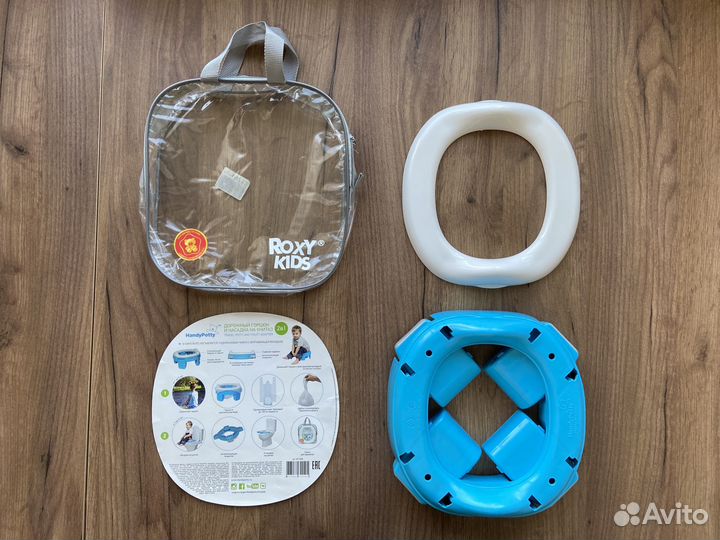 Складной дорожный горшок детский с пакетами