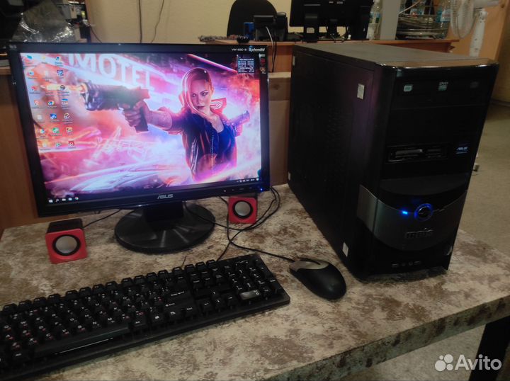 Пк в cборе 3,0Ггц, SSD120, HDD160, DDR 4G, GT210