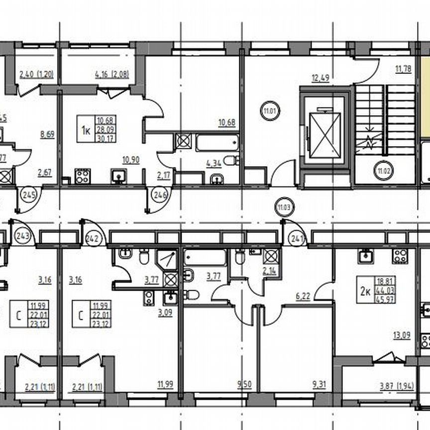 1-к. квартира, 35,2 м², 11/12 эт.