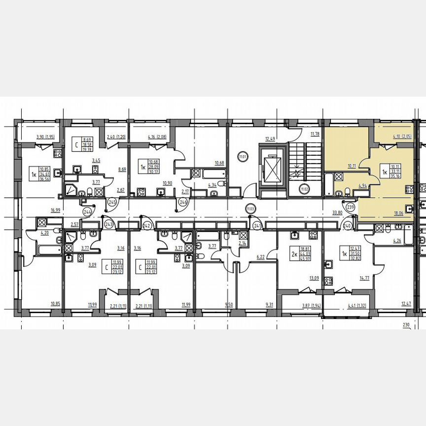 1-к. квартира, 35,2 м², 11/12 эт.