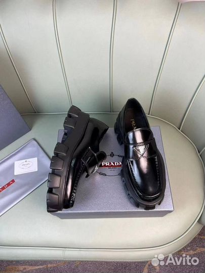 Лоферы туфли мужские кожаные Prada 39-45