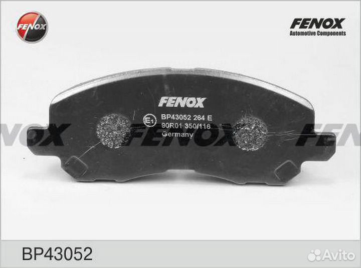 Fenox BP43052 Колодки тормозные дисковые перед пра