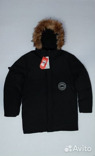 Зимняя куртка Canada goose черная размер 50