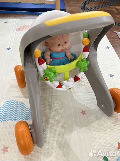 Коляска -ходунки Smoby Minikiss 3 в 1