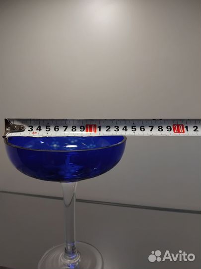 Ваза-конфетница на ножке, хрусталь