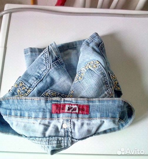 Джинсовая мини юбка