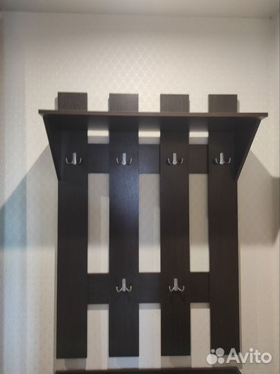 Вешалка настенная с тумбой