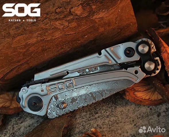 Мультитул SOG Reactor Damascus RC1001+чехол+набор