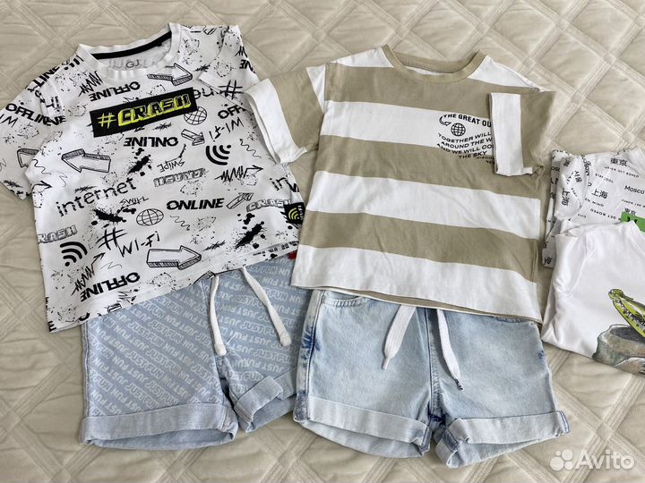 Летние вещи пакетом на мальчика 104