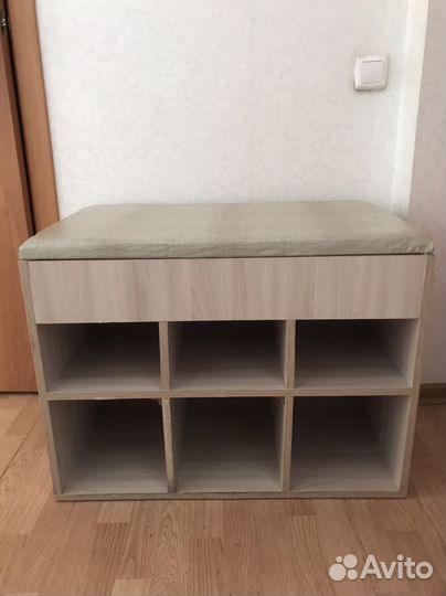 Тумба для обуви с сиденьем