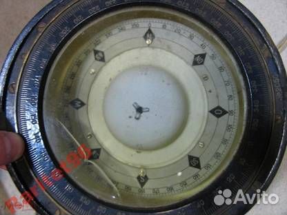 Компас морской 127 й бронза в ящике