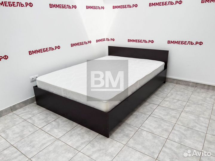 Кровать двуспальная 140х200 венге