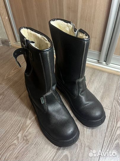 Зимние рабочие сапоги. Ботинки. Теплые. Мех. Кожа
